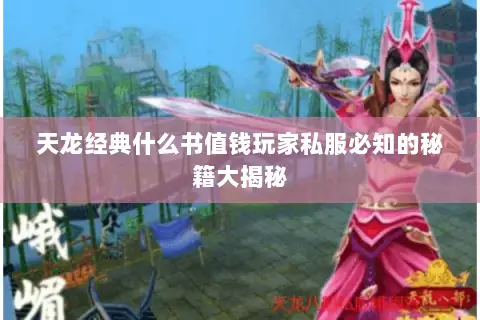 天龙经典什么书值钱玩家私服必知的秘籍大揭秘 天龙经典什么书值钱玩家私服必知的秘籍大揭秘