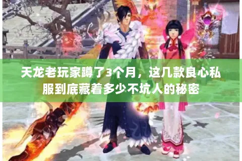 天龙老玩家蹲了3个月,这几款良心私服到底藏着多少不坑人的秘密 天龙老玩家蹲了3个月,这几款良心私服到底藏着多少不坑人的秘密