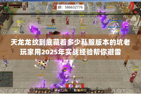 天龙龙纹到底藏着多少私服版本的坑老玩家用2025年实战经验帮你避雷 天龙龙纹到底藏着多少私服版本的坑老玩家用2025年实战经验帮你避雷