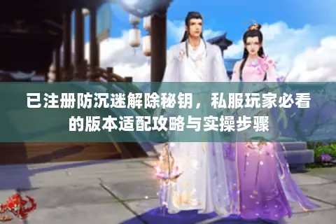 已注册防沉迷解除秘钥，私服玩家必看的版本适配攻略与实操步骤