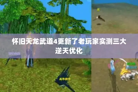 怀旧天龙武道4更新了老玩家实测三大逆天优化