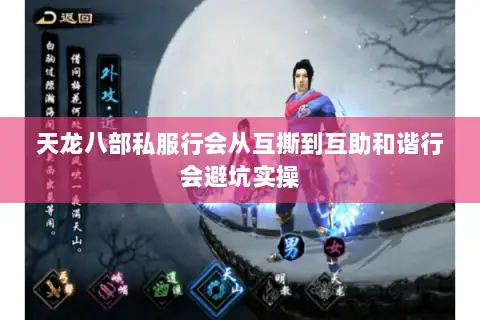 天龙八部私服行会从互撕到互助和谐行会避坑实操 天龙八部私服行会从互撕到互助和谐行会避坑实操