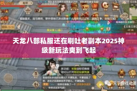 天龙八部私服还在刷吐老副本2025神级新玩法爽到飞起