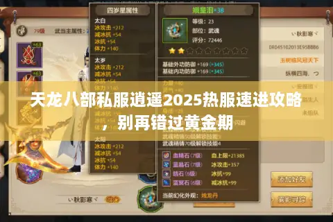 天龙八部私服逍遥2025热服速进攻略，别再错过黄金期