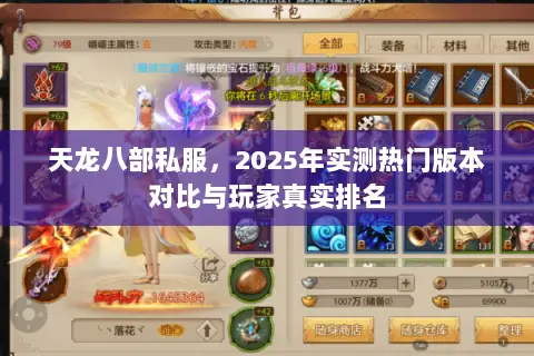 天龙八部私服，2025年实测热门版本对比与玩家真实排名