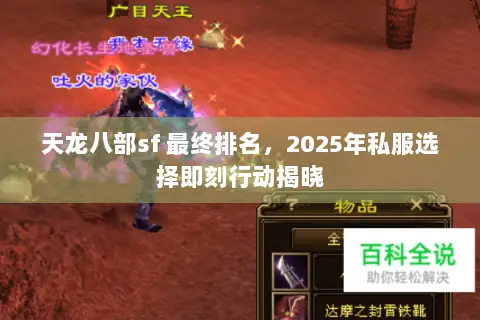 天龙八部sf 最终排名，2025年私服选择即刻行动揭晓