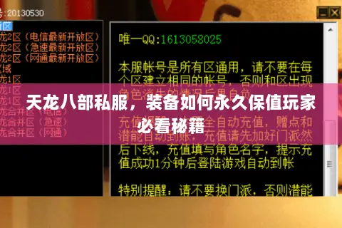 天龙八部私服,装备如何永久保值玩家必看秘籍 天龙八部私服,装备如何永久保值玩家必看秘籍