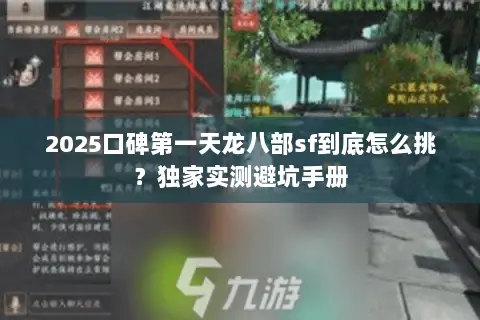 2025口碑第一天龙八部sf到底怎么挑?独家实测避坑手册 2025口碑第一天龙八部sf到底怎么挑?独家实测避坑手册