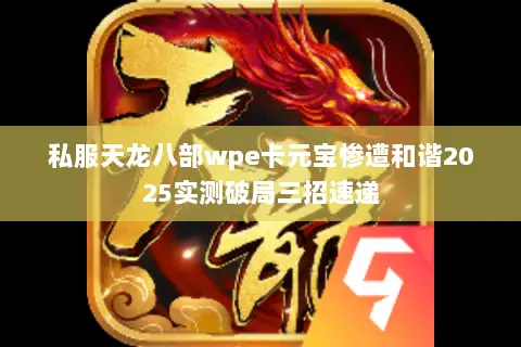 私服天龙八部wpe卡元宝惨遭和谐2025实测破局三招速递 私服天龙八部wpe卡元宝惨遭和谐2025实测破局三招速递
