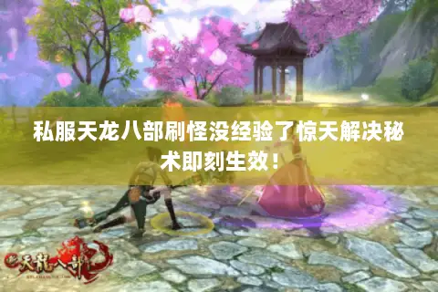 私服天龙八部刷怪没经验了惊天解决秘术即刻生效! 私服天龙八部刷怪没经验了惊天解决秘术即刻生效!