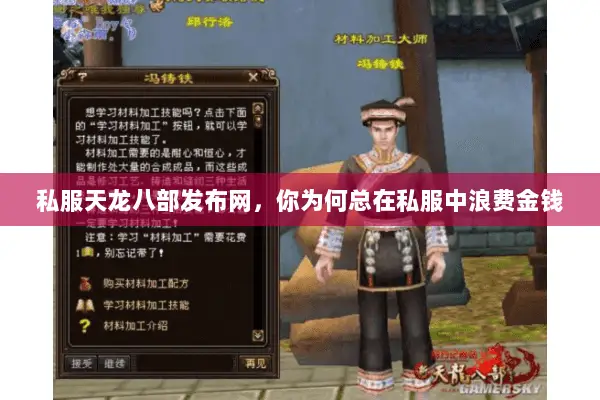 私服天龙八部发布网,你为何总在私服中浪费金钱 私服天龙八部发布网,你为何总在私服中浪费金钱