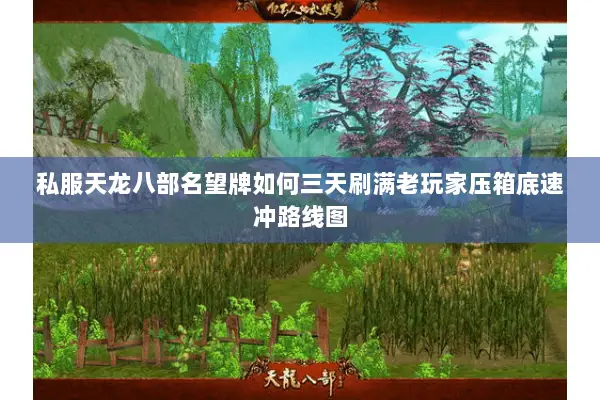 私服天龙八部名望牌如何三天刷满老玩家压箱底速冲路线图 私服天龙八部名望牌如何三天刷满老玩家压箱底速冲路线图