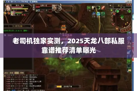 老司机独家实测,2025天龙八部私服靠谱推荐清单曝光 老司机独家实测,2025天龙八部私服靠谱推荐清单曝光