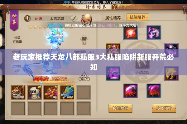 老玩家推荐天龙八部私服3大私服陷阱新服开荒必知 老玩家推荐天龙八部私服3大私服陷阱新服开荒必知