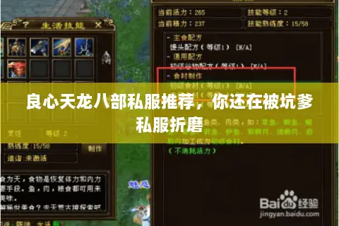 良心天龙八部私服推荐,你还在被坑爹私服折磨 良心天龙八部私服推荐,你还在被坑爹私服折磨