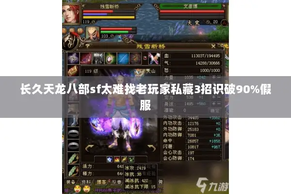 长久天龙八部sf太难找老玩家私藏3招识破90%假服 长久天龙八部sf太难找老玩家私藏3招识破90%假服