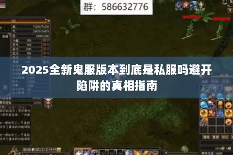 2025全新鬼服版本到底是私服吗避开陷阱的真相指南