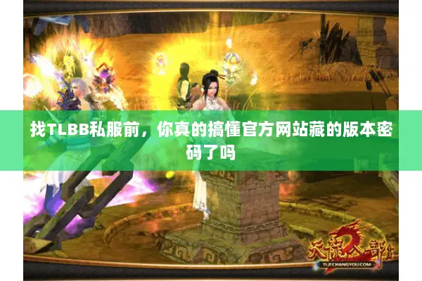 找TLBB私服前,你真的搞懂官方网站藏的版本密码了吗 找TLBB私服前,你真的搞懂官方网站藏的版本密码了吗
