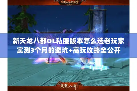 新天龙八部OL私服版本怎么选老玩家实测3个月的避坑+高玩攻略全公开