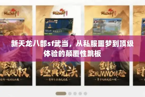 新天龙八部sf武当,从私服噩梦到顶级体验的颠覆性跳板 新天龙八部sf武当,从私服噩梦到顶级体验的颠覆性跳板