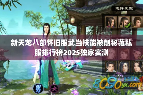 新天龙八部怀旧服武当技能被削秘藏私服排行榜2025独家实测 新天龙八部怀旧服武当技能被削秘藏私服排行榜2025独家实测
