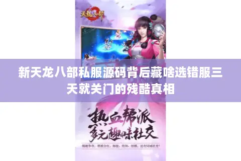 新天龙八部私服源码背后藏啥选错服三天就关门的残酷真相 新天龙八部私服源码背后藏啥选错服三天就关门的残酷真相