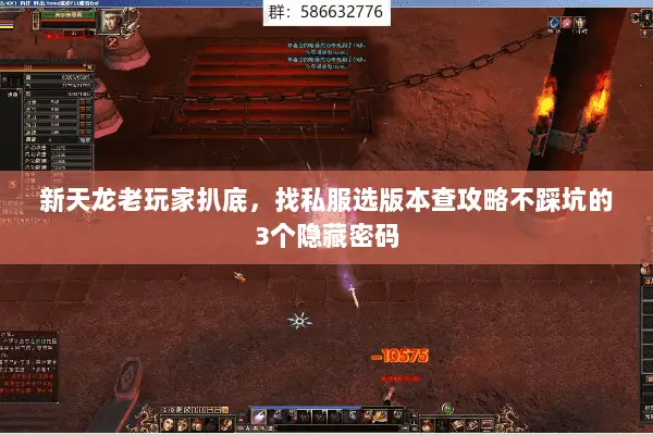 新天龙老玩家扒底,找私服选版本查攻略不踩坑的3个隐藏密码 新天龙老玩家扒底,找私服选版本查攻略不踩坑的3个隐藏密码