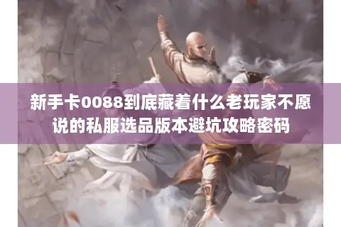 新手卡0088到底藏着什么老玩家不愿说的私服选品版本避坑攻略密码