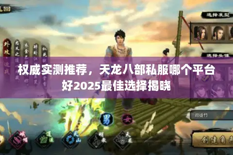 权威实测推荐,天龙八部私服哪个平台好2025最佳选择揭晓 权威实测推荐,天龙八部私服哪个平台好2025最佳选择揭晓