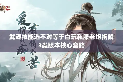 武魂技能选不对等于白玩私服老炮拆解3类版本核心套路 武魂技能选不对等于白玩私服老炮拆解3类版本核心套路