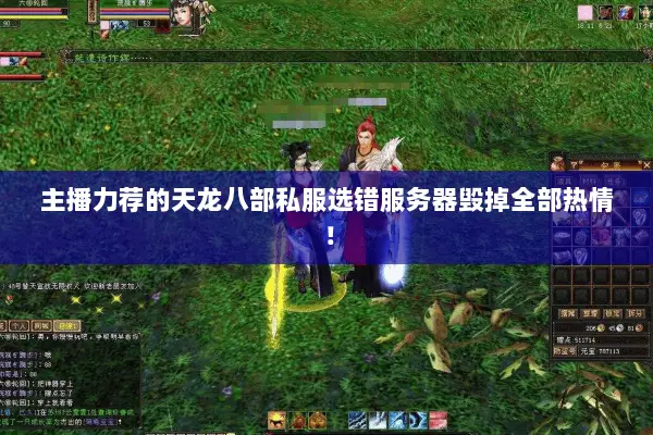 主播力荐的天龙八部私服选错服务器毁掉全部热情！