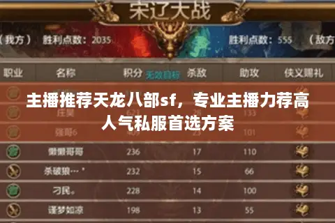 主播推荐天龙八部sf,专业主播力荐高人气私服首选方案 主播推荐天龙八部sf,专业主播力荐高人气私服首选方案