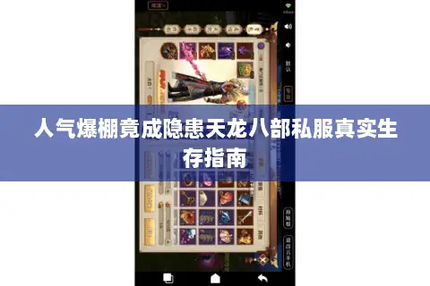 人气爆棚竟成隐患天龙八部私服真实生存指南