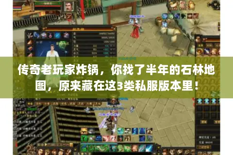 传奇老玩家炸锅，你找了半年的石林地图，原来藏在这3类私服版本里！