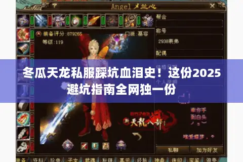 冬瓜天龙私服踩坑血泪史!这份2025避坑指南全网独一份 冬瓜天龙私服踩坑血泪史!这份2025避坑指南全网独一份