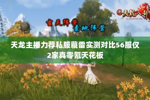 天龙主播力荐私服藏雷实测对比56服仅2家真零氪天花板