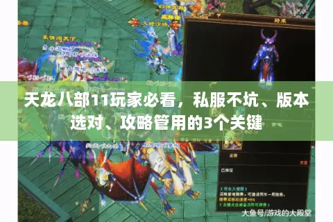 天龙八部11玩家必看,私服不坑、版本选对、攻略管用的3个关键 天龙八部11玩家必看,私服不坑、版本选对、攻略管用的3个关键