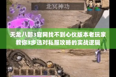 天龙八部3官网找不到心仪版本老玩家教你3步选对私服攻略的实战逻辑