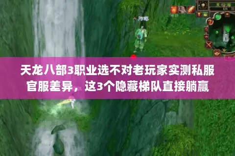 天龙八部3职业选不对老玩家实测私服官服差异，这3个隐藏梯队直接躺赢