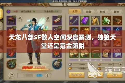 天龙八部SF散人空间深度暴测，独狼天堂还是氪金陷阱