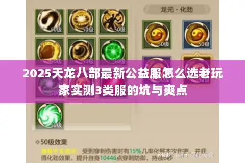 2025天龙八部最新公益服怎么选老玩家实测3类服的坑与爽点 2025天龙八部最新公益服怎么选老玩家实测3类服的坑与爽点