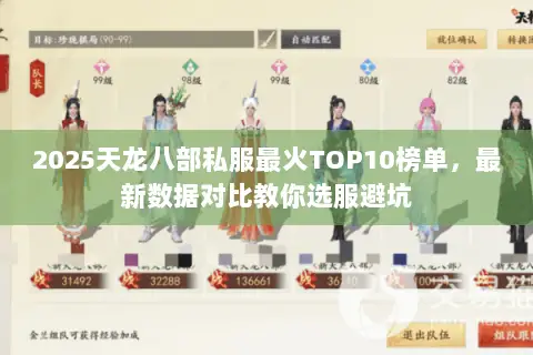 2025天龙八部私服最火TOP10榜单,最新数据对比教你选服避坑 2025天龙八部私服最火TOP10榜单,最新数据对比教你选服避坑