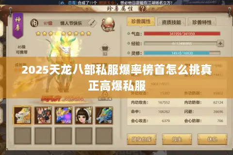 2025天龙八部私服爆率榜首怎么挑真正高爆私服 2025天龙八部私服爆率榜首怎么挑真正高爆私服