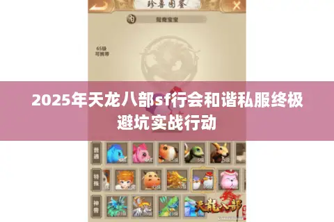 2025年天龙八部sf行会和谐私服终极避坑实战行动