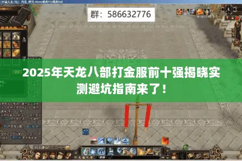 2025年天龙八部打金服前十强揭晓实测避坑指南来了！