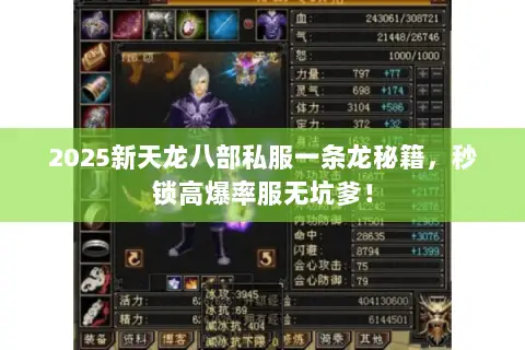 2025新天龙八部私服一条龙秘籍，秒锁高爆率服无坑爹！