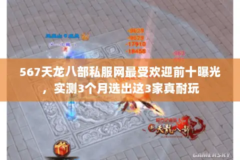 567天龙八部私服网最受欢迎前十曝光,实测3个月选出这3家真耐玩 567天龙八部私服网最受欢迎前十曝光,实测3个月选出这3家真耐玩