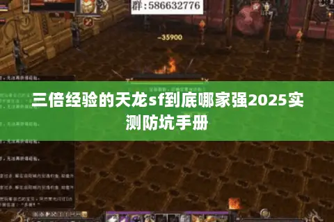 三倍经验的天龙sf到底哪家强2025实测防坑手册 三倍经验的天龙sf到底哪家强2025实测防坑手册