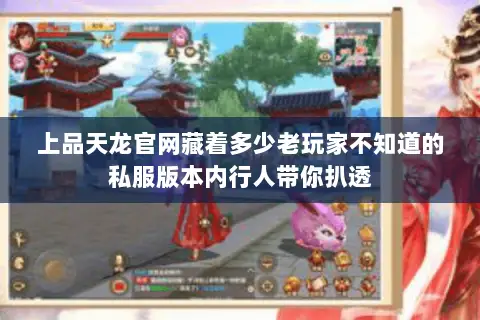 上品天龙官网藏着多少老玩家不知道的私服版本内行人带你扒透 上品天龙官网藏着多少老玩家不知道的私服版本内行人带你扒透