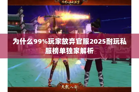 为什么99%玩家放弃官服2025耐玩私服榜单独家解析